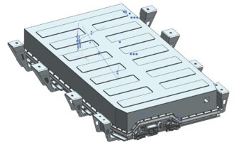 圖1 電池包3D模型