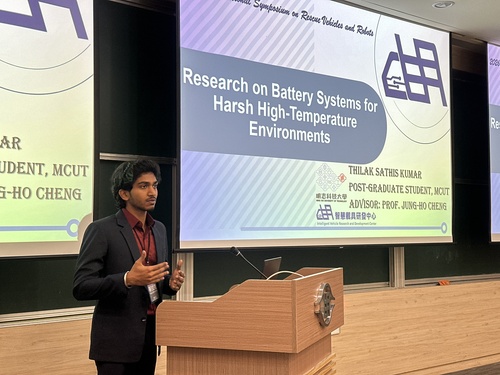 Thilak Sathis Kumar, Postgraduate Student, Department of Mechanical Engineering, MCUT(Open new window/jpg file)Image