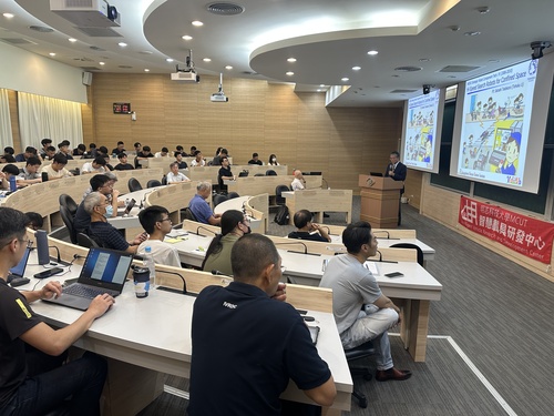 The Intelligent Vehicle R&D Center hosted an international seminar on disaster relief robots, inviting Prof. Satoshi Tadokoro from Tohoku University, Japan, to share his insights(Open new window/jpg file)Image